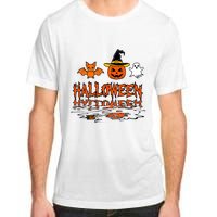 Cute Halloween Reflections Pumpkin Bat And Ghost Design Adult ChromaSoft Performance T-Shirt