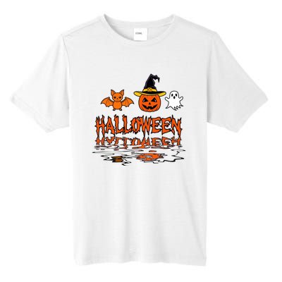 Cute Halloween Reflections Pumpkin Bat And Ghost Design Tall Fusion ChromaSoft Performance T-Shirt