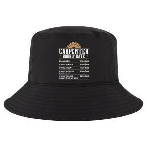 Carpenter Hourly Rate Woodworking Wookdworker Carpentry Cool Gift Cool Comfort Performance Bucket Hat