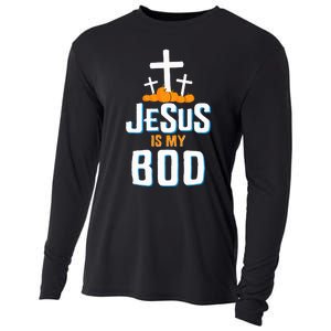 Christian Halloween Religious Jesus Is My Boo Cooling Performance Long Sleeve Crew