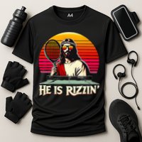 Christian Has Rizzin Easter Table Tennis Cooling Performance Crew T-Shirt