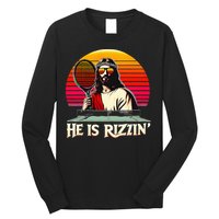 Christian Has Rizzin Easter Table Tennis Long Sleeve Shirt