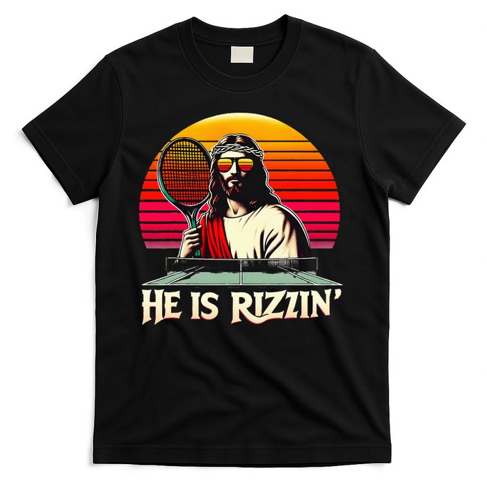 Christian Has Rizzin Easter Table Tennis T-Shirt