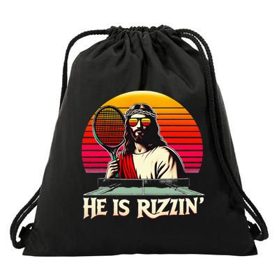 Christian Has Rizzin Easter Table Tennis Drawstring Bag