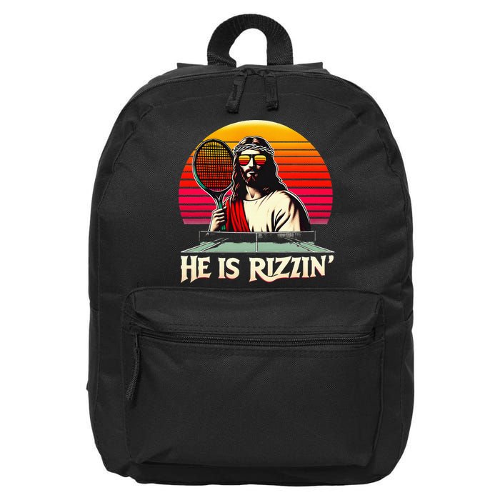 Christian Has Rizzin Easter Table Tennis 16 in Basic Backpack