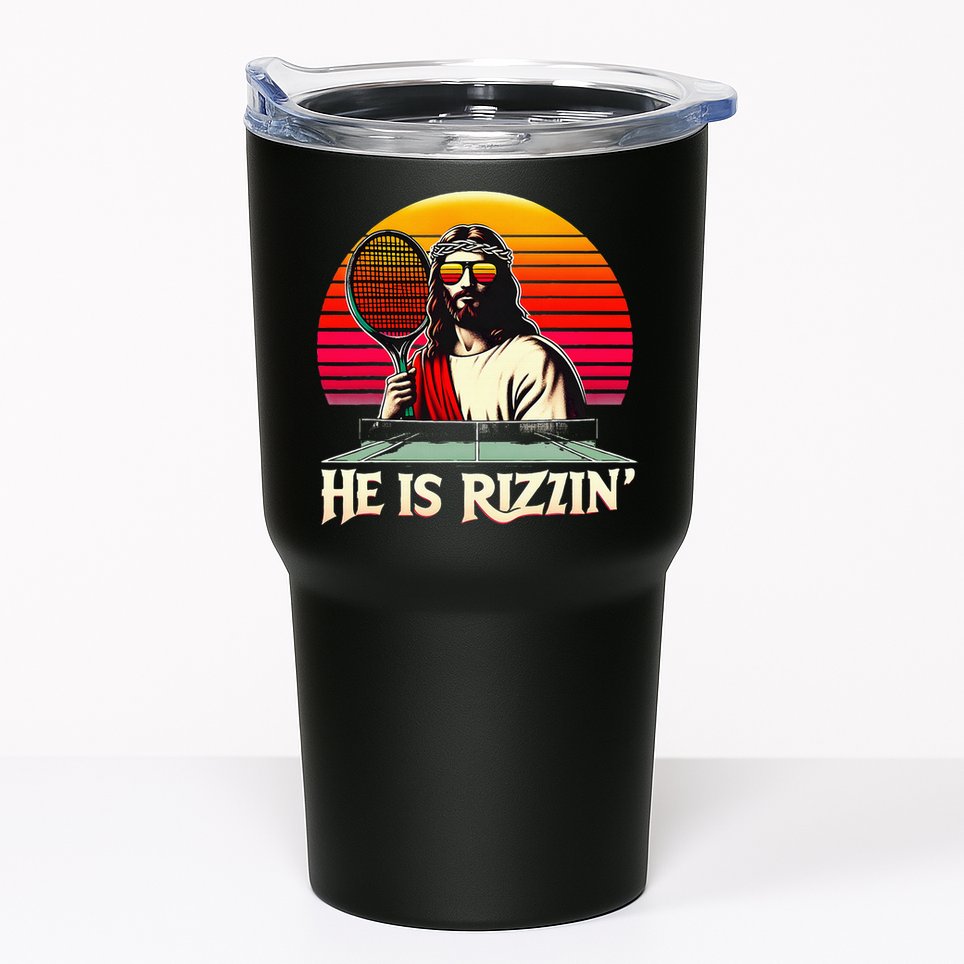 Christian Has Rizzin Easter Table Tennis Tumbler