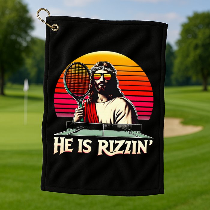 Christian Has Rizzin Easter Table Tennis Golf Towel