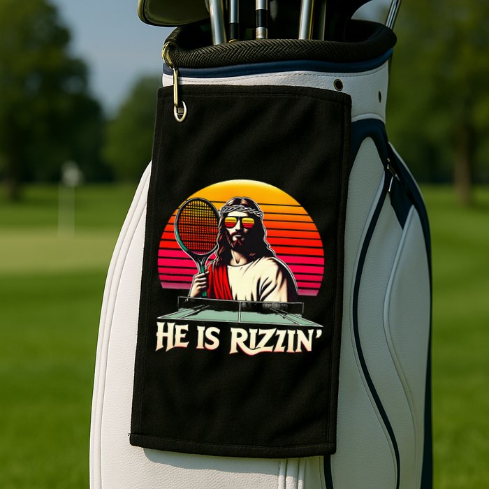 Christian Has Rizzin Easter Table Tennis Golf Towel