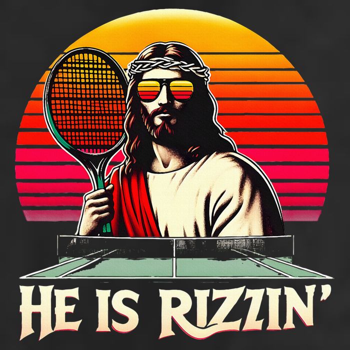 Christian Has Rizzin Easter Table Tennis Golf Towel