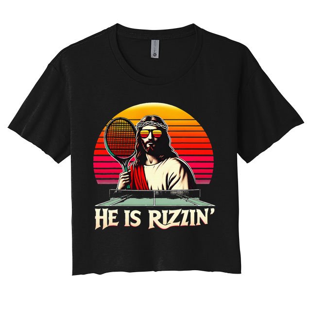 Christian Has Rizzin Easter Table Tennis Crop Top