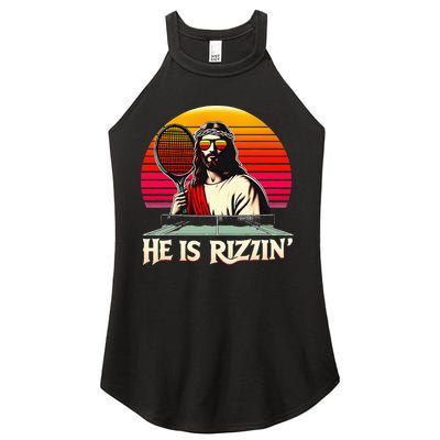 Christian Has Rizzin Easter Table Tennis Women's Perfect Tri Rocker Tank