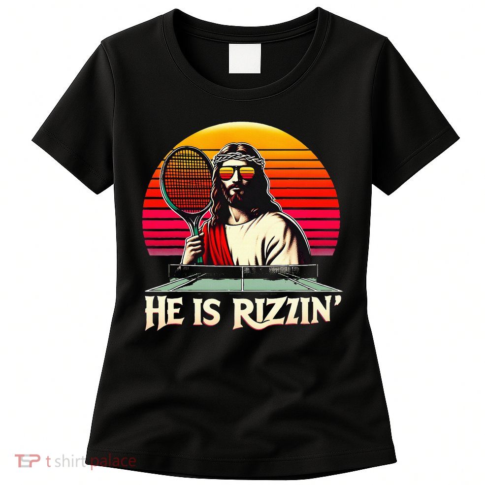 Christian Has Rizzin Easter Table Tennis Womens T-Shirt