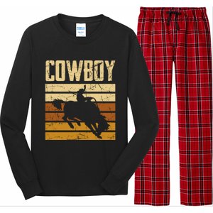 Cow Horse Riding Rodeo Lover Gift Long Sleeve Pajama Set