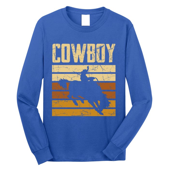 Cow Horse Riding Rodeo Lover Gift Long Sleeve Shirt