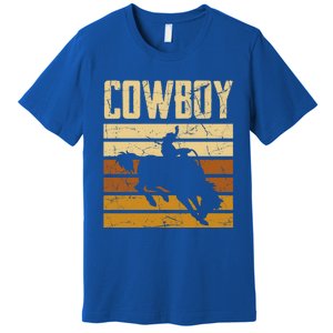 Cow Horse Riding Rodeo Lover Gift Premium T-Shirt