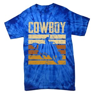 Cow Horse Riding Rodeo Lover Gift Tie-Dye T-Shirt