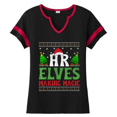 Christmas Human Resources Hr Manager Office Department Ladies Halftime Notch Neck Tee