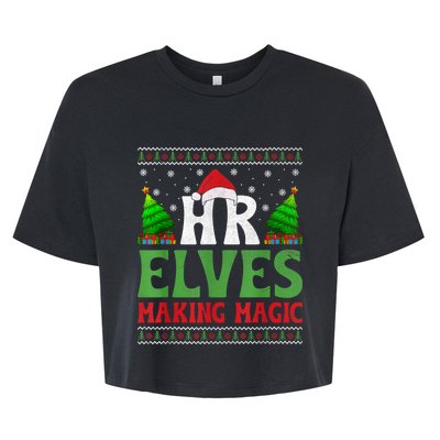 Christmas Human Resources Hr Manager Office Department Bella+Canvas Jersey Crop Tee