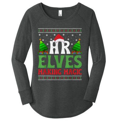 Christmas Human Resources Hr Manager Office Department Women's Perfect Tri Tunic Long Sleeve Shirt