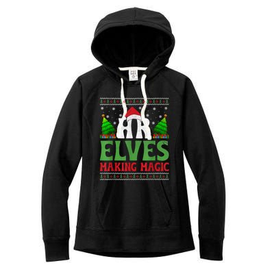 Christmas Human Resources Hr Manager Office Department Women's Fleece Hoodie