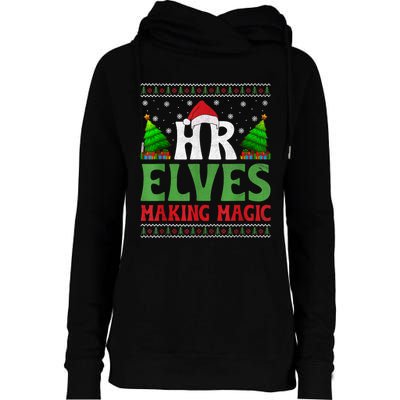 Christmas Human Resources Hr Manager Office Department Womens Funnel Neck Pullover Hood