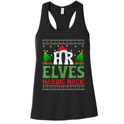 Christmas Human Resources Hr Manager Office Department Women's Racerback Tank