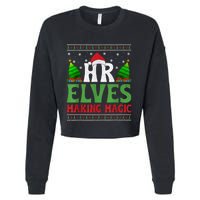 Christmas Human Resources Hr Manager Office Department Cropped Pullover Crew