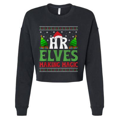 Christmas Human Resources Hr Manager Office Department Cropped Pullover Crew