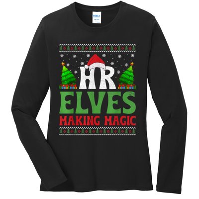 Christmas Human Resources Hr Manager Office Department Ladies Long Sleeve Shirt