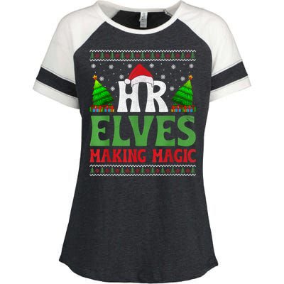 Christmas Human Resources Hr Manager Office Department Enza Ladies Jersey Colorblock Tee