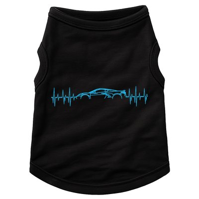 C8 Heartbeat Rapid Blue Supercar Sports Car Heartbeat Line Doggie Tank