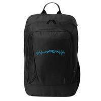 C8 Heartbeat Rapid Blue Supercar Sports Car Heartbeat Line City Backpack