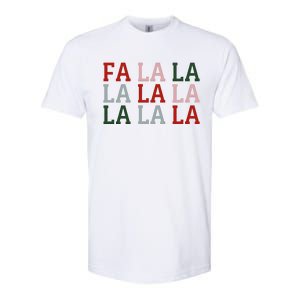 Christmas Holiday Red & Green Fa La La La La Softstyle CVC T-Shirt