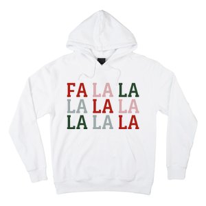 Christmas Holiday Red & Green Fa La La La La Hoodie