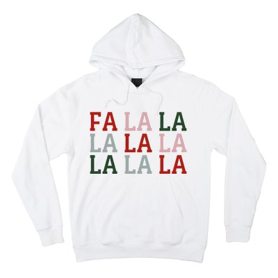 Christmas Holiday Red & Green Fa La La La La Hoodie