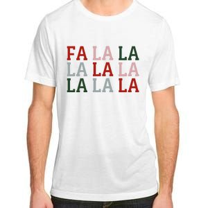 Christmas Holiday Red & Green Fa La La La La Adult ChromaSoft Performance T-Shirt