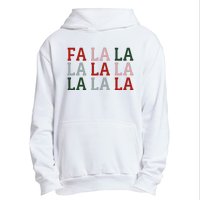 Christmas Holiday Red & Green Fa La La La La Urban Pullover Hoodie