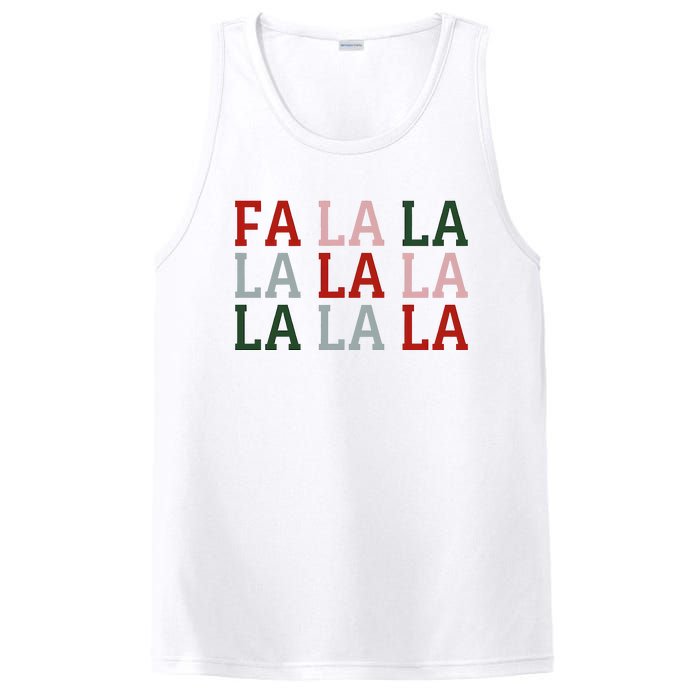 Christmas Holiday Red & Green Fa La La La La PosiCharge Competitor Tank