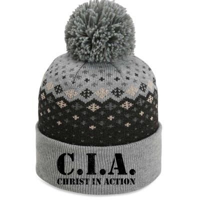 Christ In Action CIA The Baniff Cuffed Pom Beanie