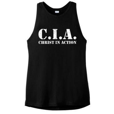 Christ In Action CIA Ladies PosiCharge Tri-Blend Wicking Tank