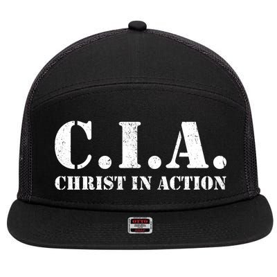 Christ In Action CIA 7 Panel Mesh Trucker Snapback Hat