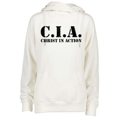 Christ In Action CIA Womens Funnel Neck Pullover Hood