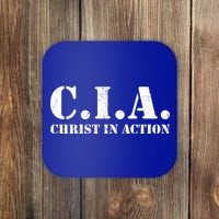 Christ In Action CIA Coaster