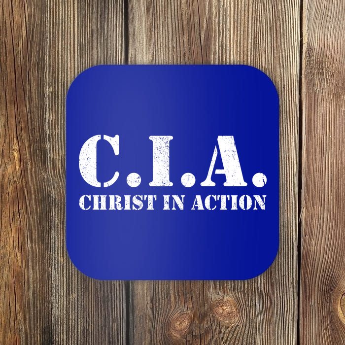 Christ In Action CIA Coaster