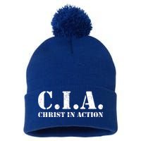 Christ In Action CIA Pom Pom 12in Knit Beanie