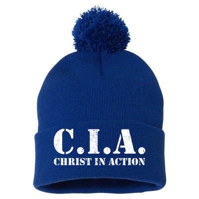 Christ In Action CIA Pom Pom 12in Knit Beanie