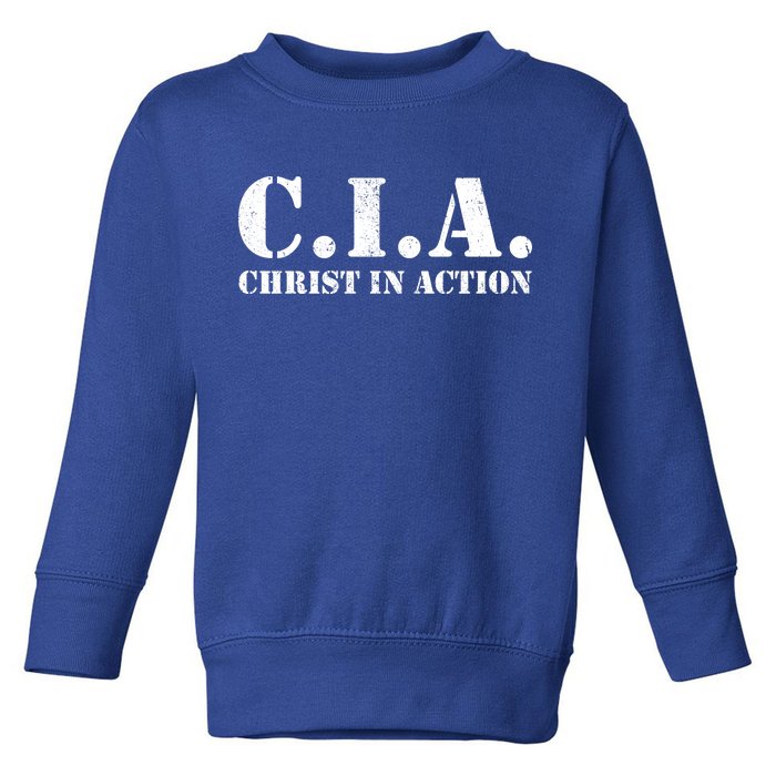 Christ In Action CIA Toddler Sweatshirt