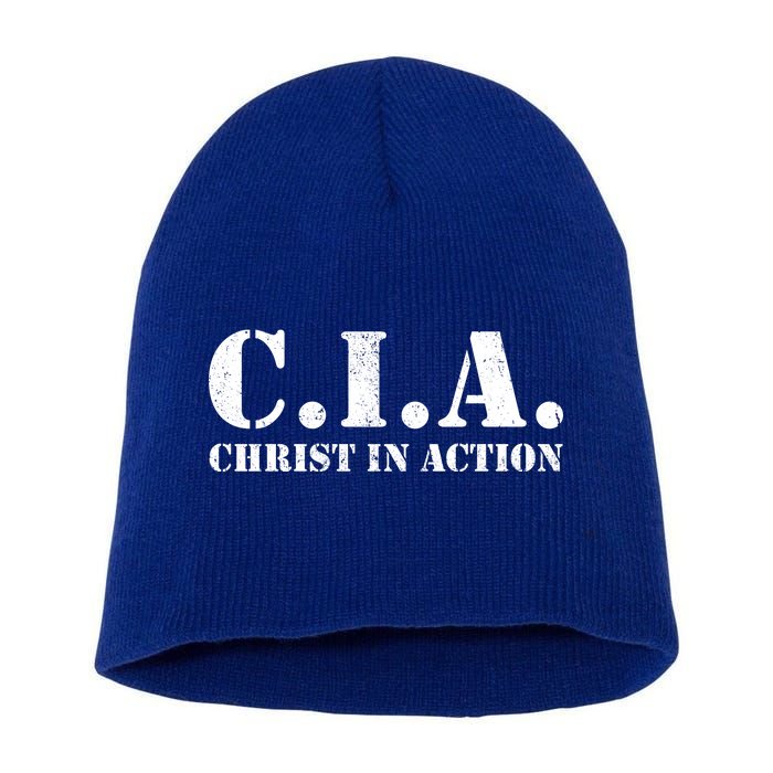 Christ In Action CIA Short Acrylic Beanie