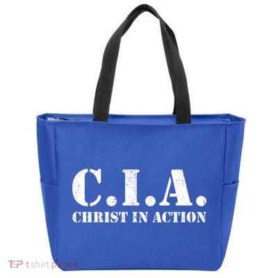 Christ In Action CIA Zip Tote Bag