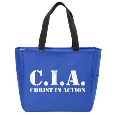 Christ In Action CIA Zip Tote Bag